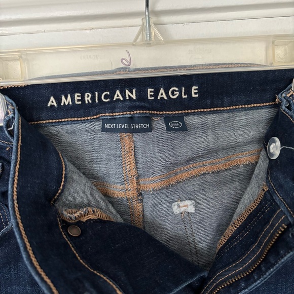 American Eagle Dark Wash Flare Jeans - Long Length - Picture 3 of 6